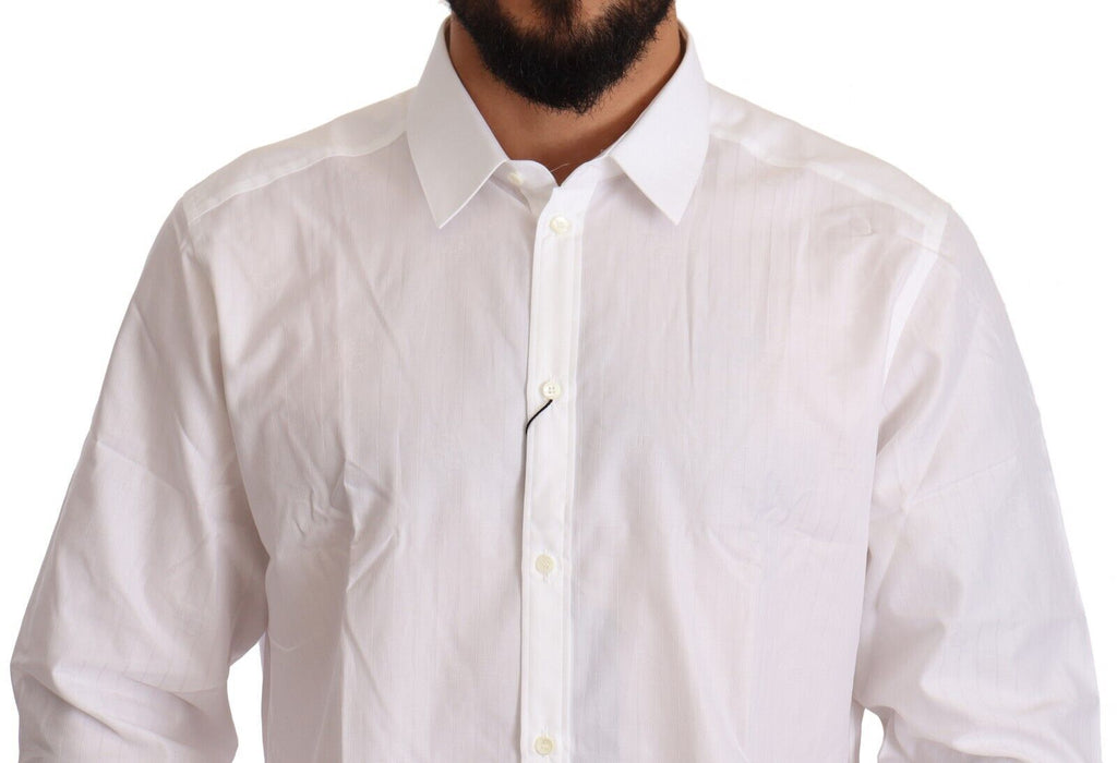 Dolce & Gabbana White Dress Shirt for Men side view