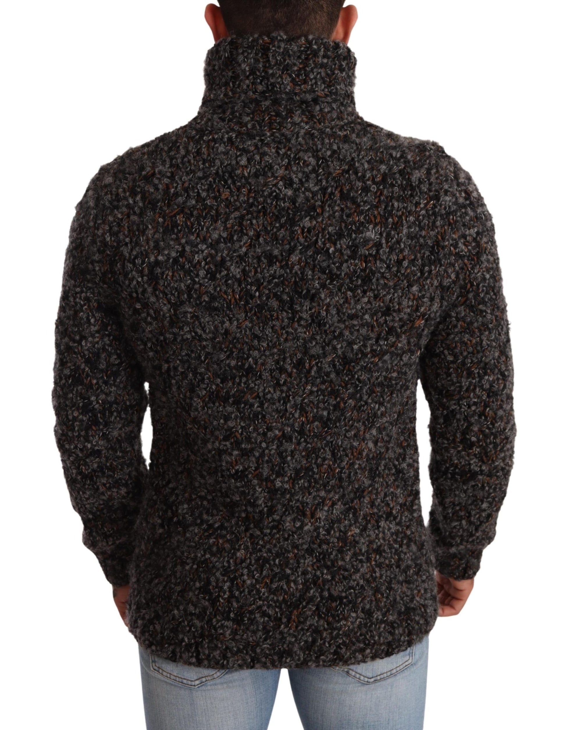 Dolce & Gabbana Grey Turtleneck for Men detail view