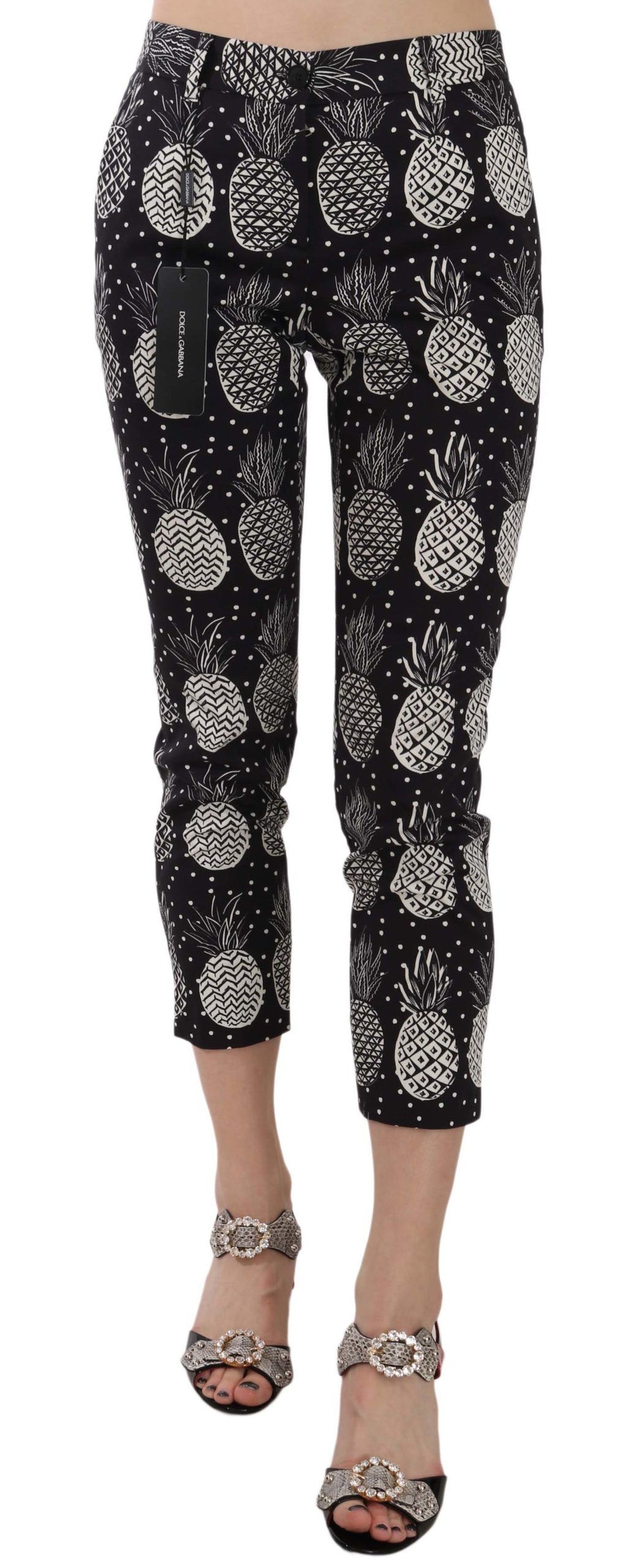 Dolce & Gabbana Black Cropped Pants for Women