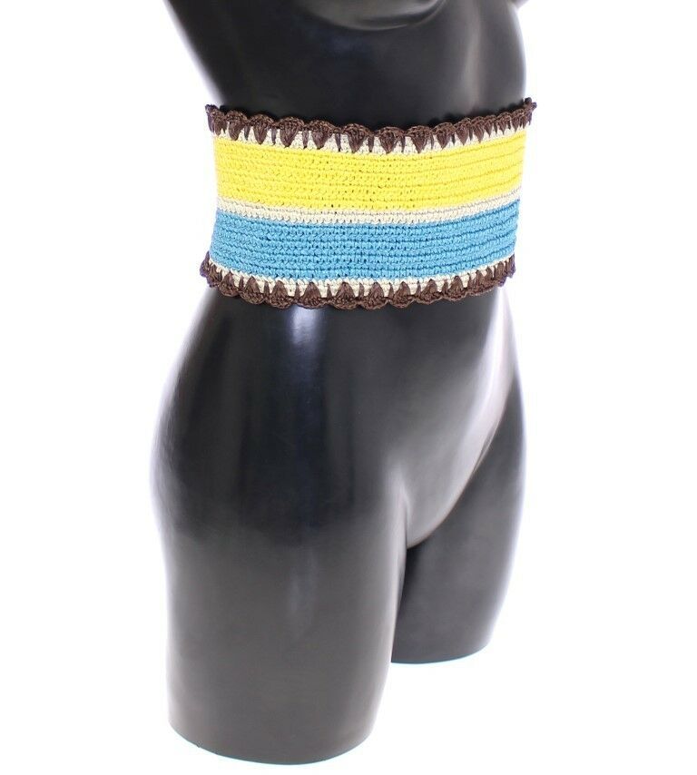 Dolce & Gabbana Yellow High Waist Belts for Men detail view