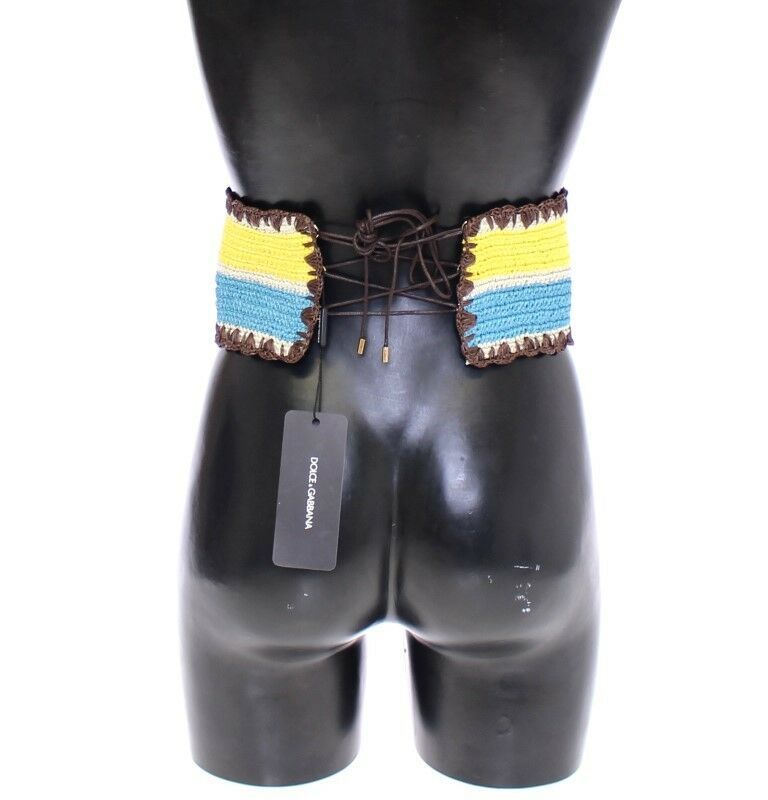 Dolce & Gabbana Yellow High Waist Belts for Men alternate view