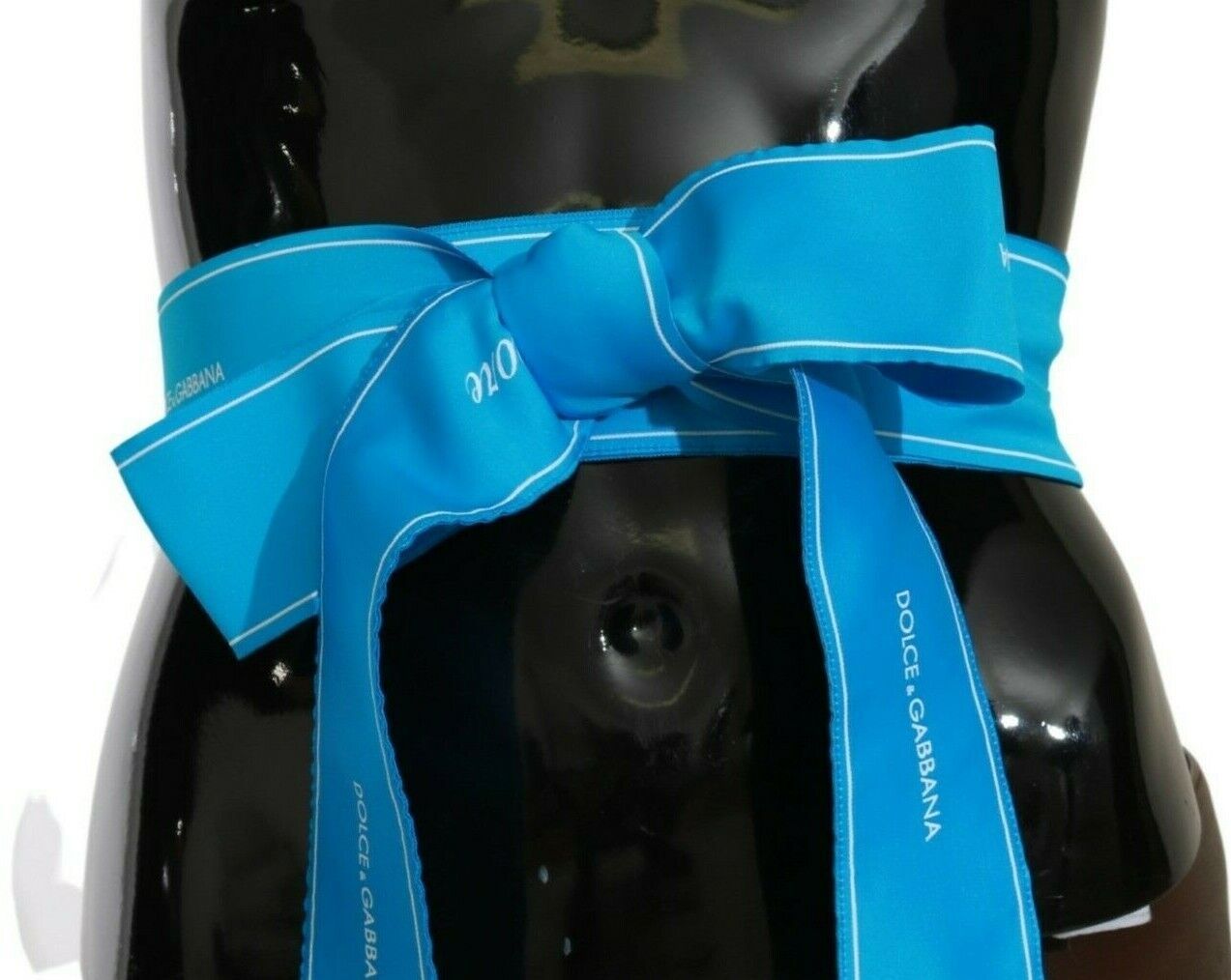 Dolce & Gabbana Blue High Waist Belts for Women