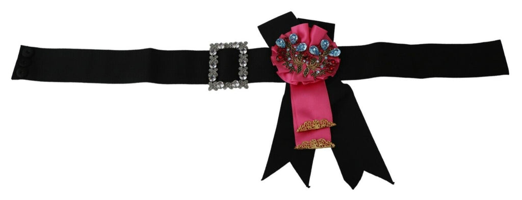 Dolce & Gabbana Black High Waist Belts for Women side view