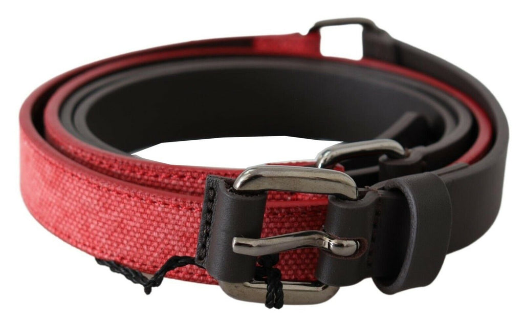 Costume National Red High Waist Belts for Women