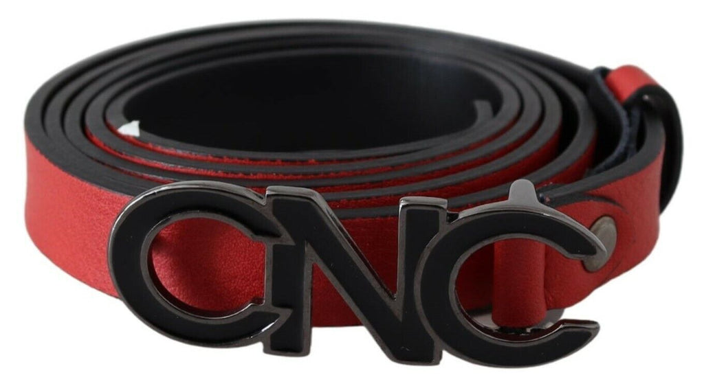 Costume National Red High Waist Belts for Women