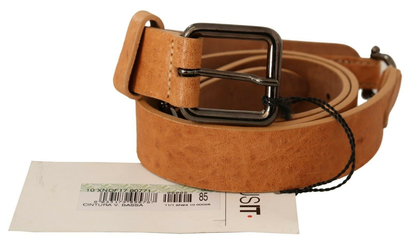 Costume National Brown High Waist Belts for Women detail view
