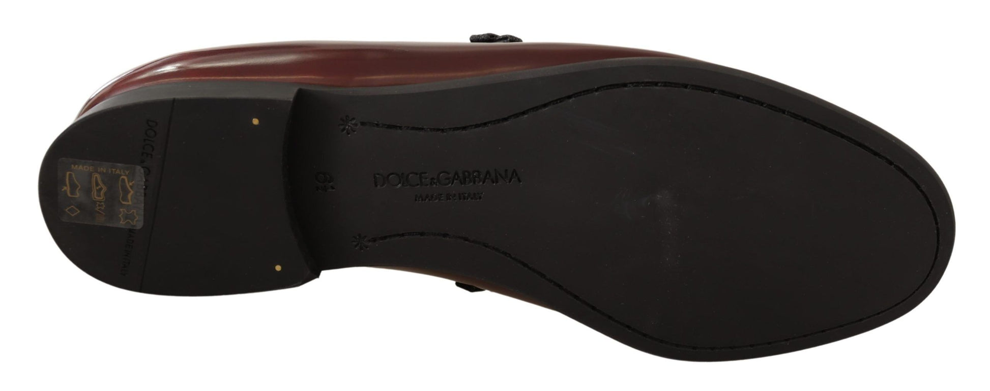 Dolce & Gabbana Red Slip On Loafers for Men alternate view