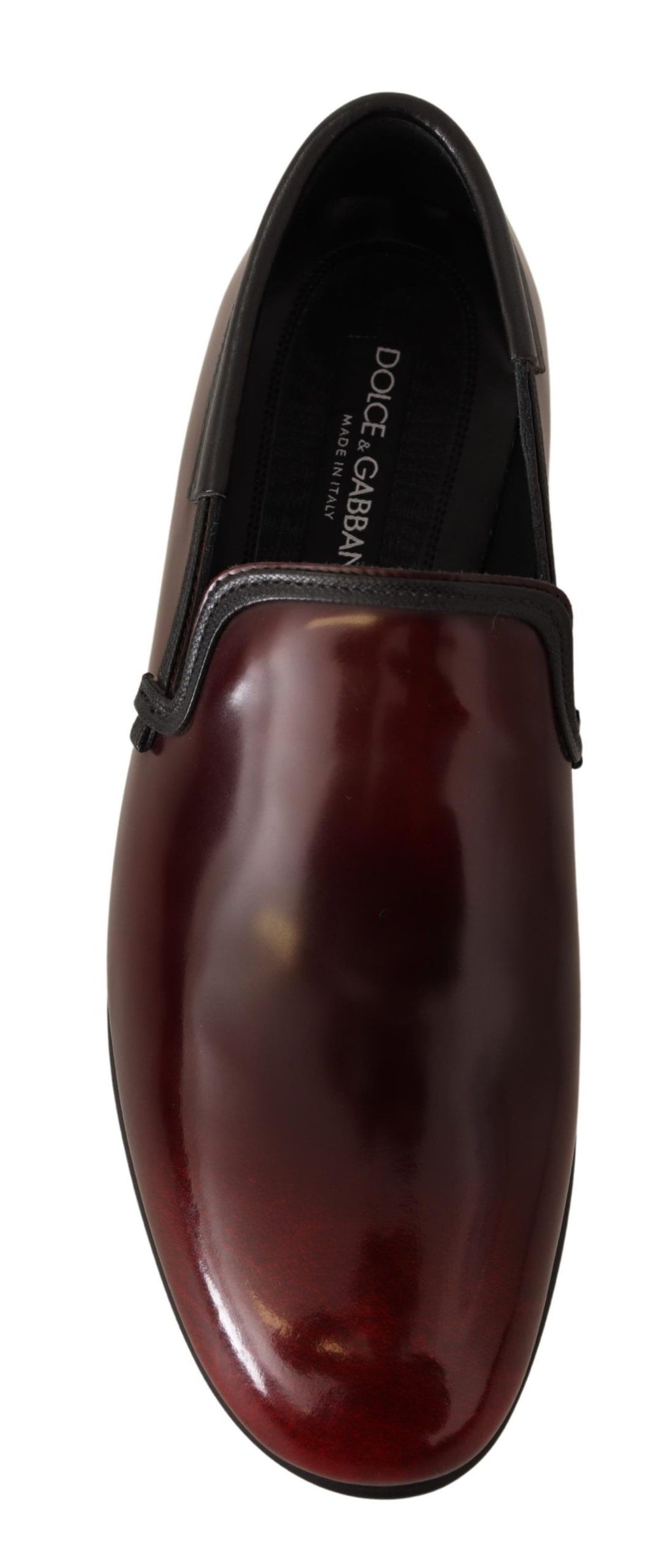 Dolce & Gabbana Red Slip On Loafers for Men detail view