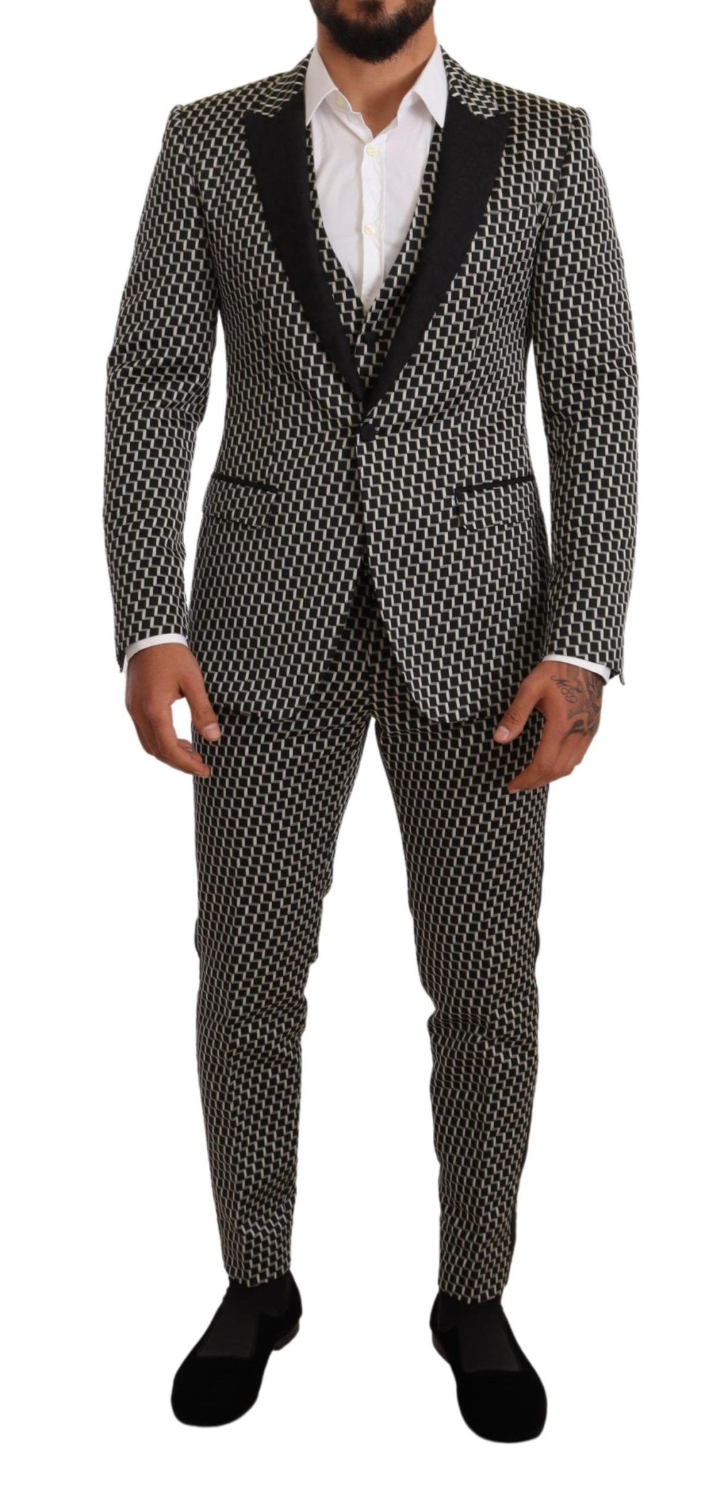 Dolce & Gabbana Black Three Piece Suits for Men additional view