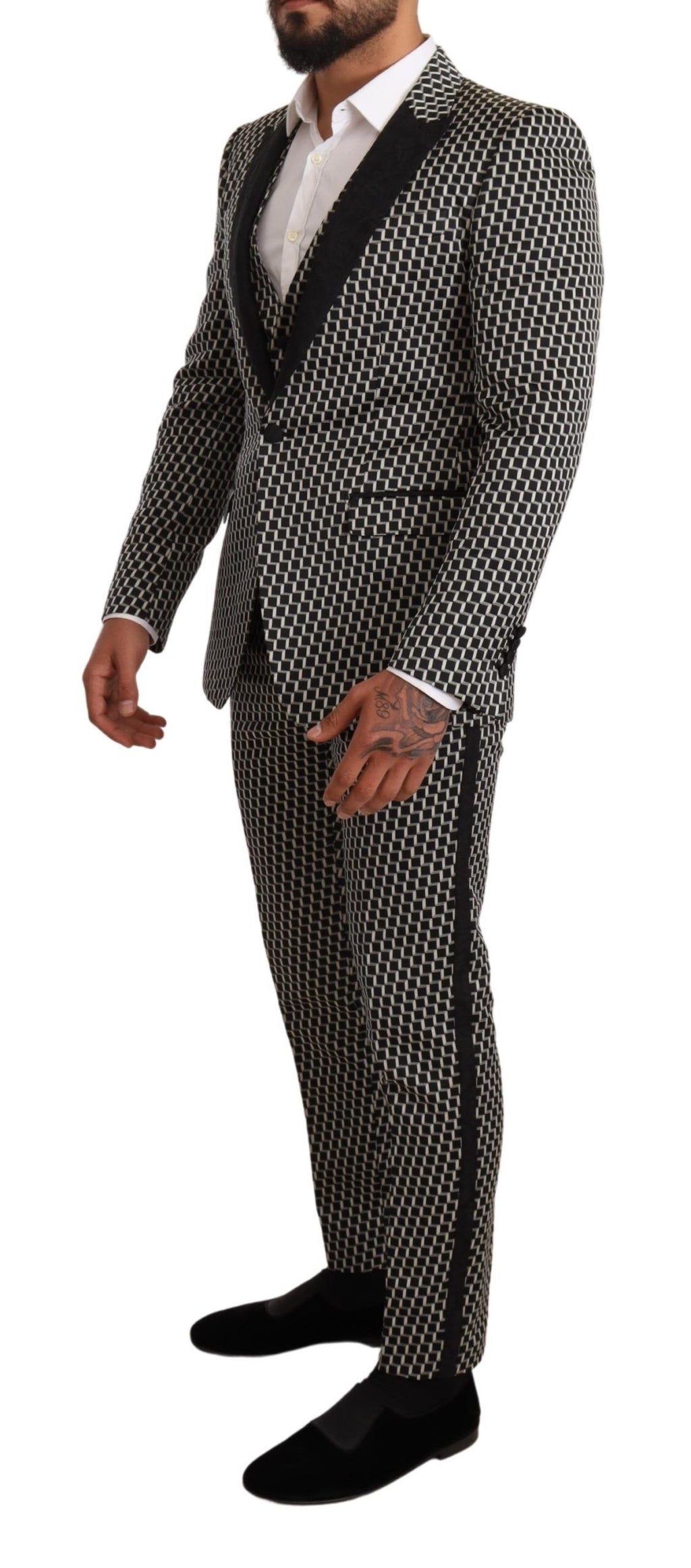 Dolce & Gabbana Black Three Piece Suits for Men additional view