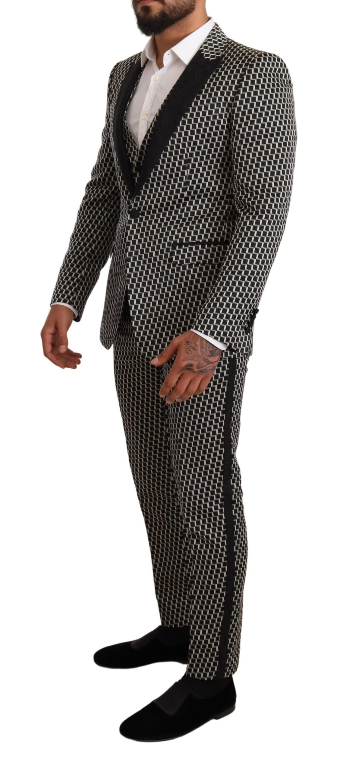 Dolce & Gabbana Black Three Piece Suits for Men additional view