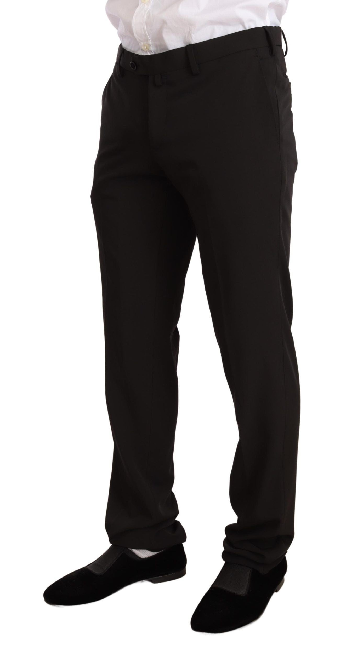 Domenico Tagliente Black Two Piece Suits for Men side view
