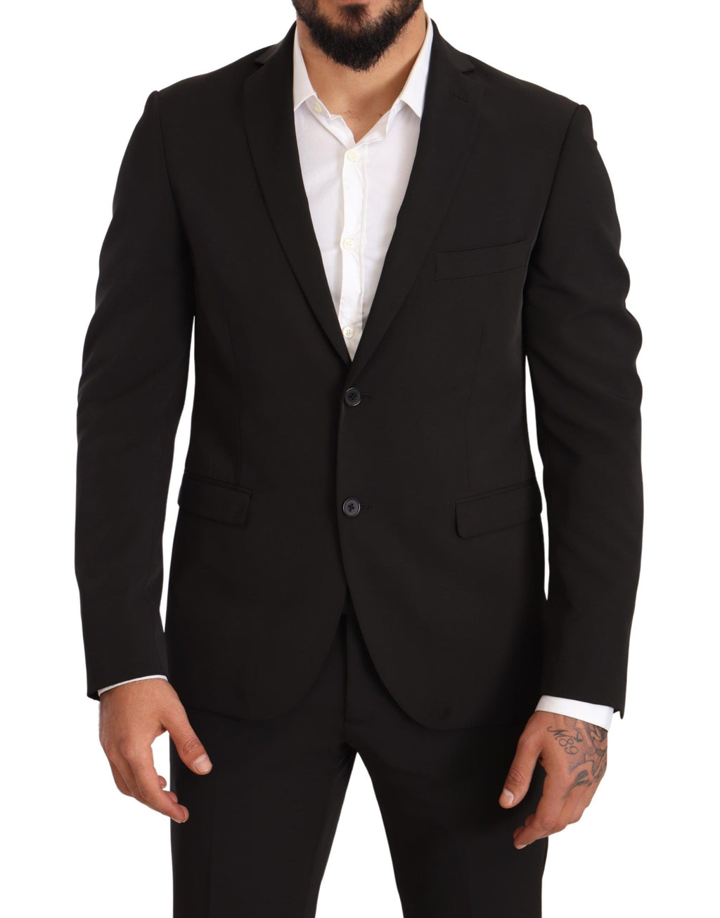 Domenico Tagliente Black Two Piece Suits for Men additional view