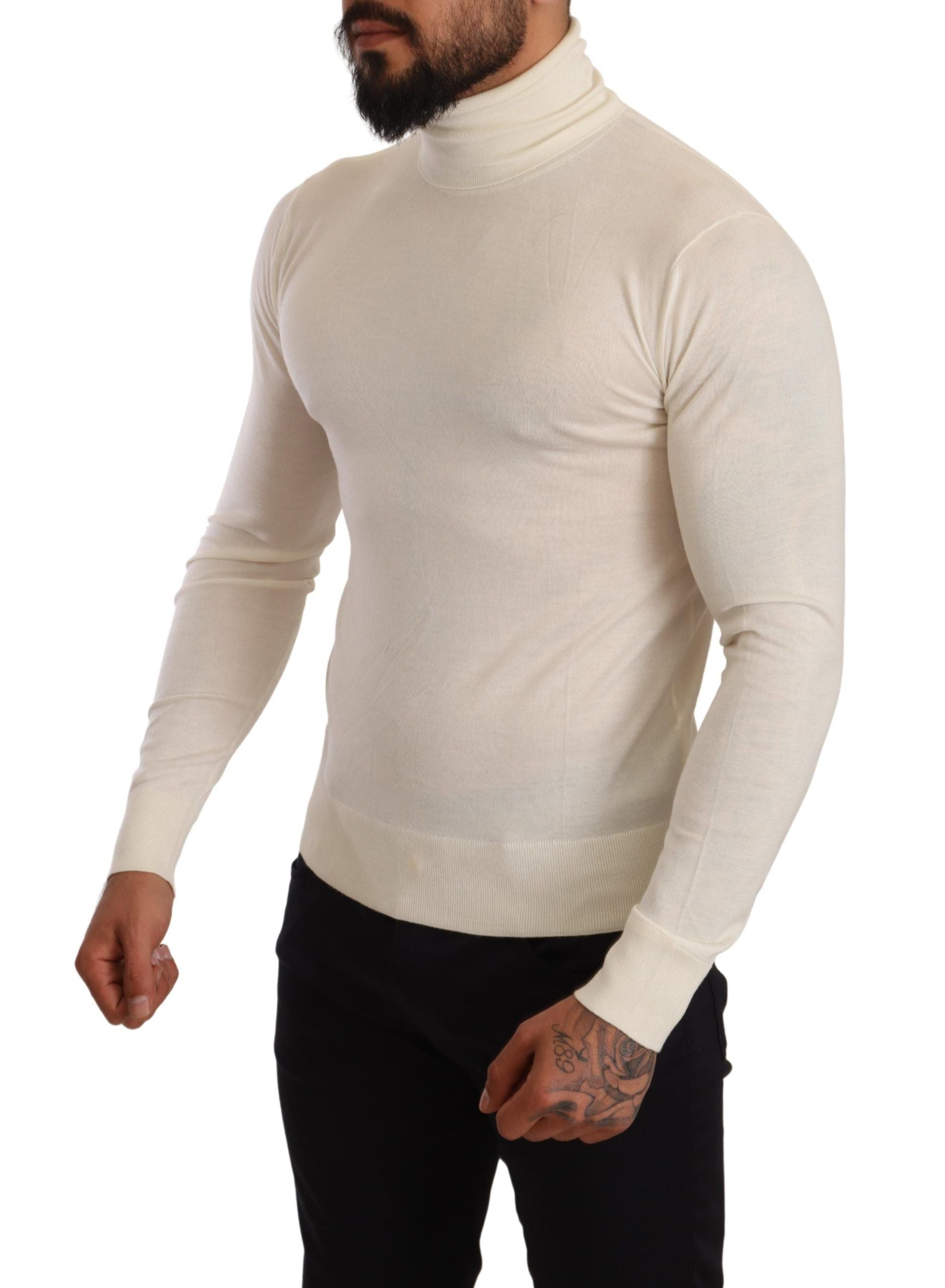 Dolce & Gabbana White Turtleneck for Men alternate view