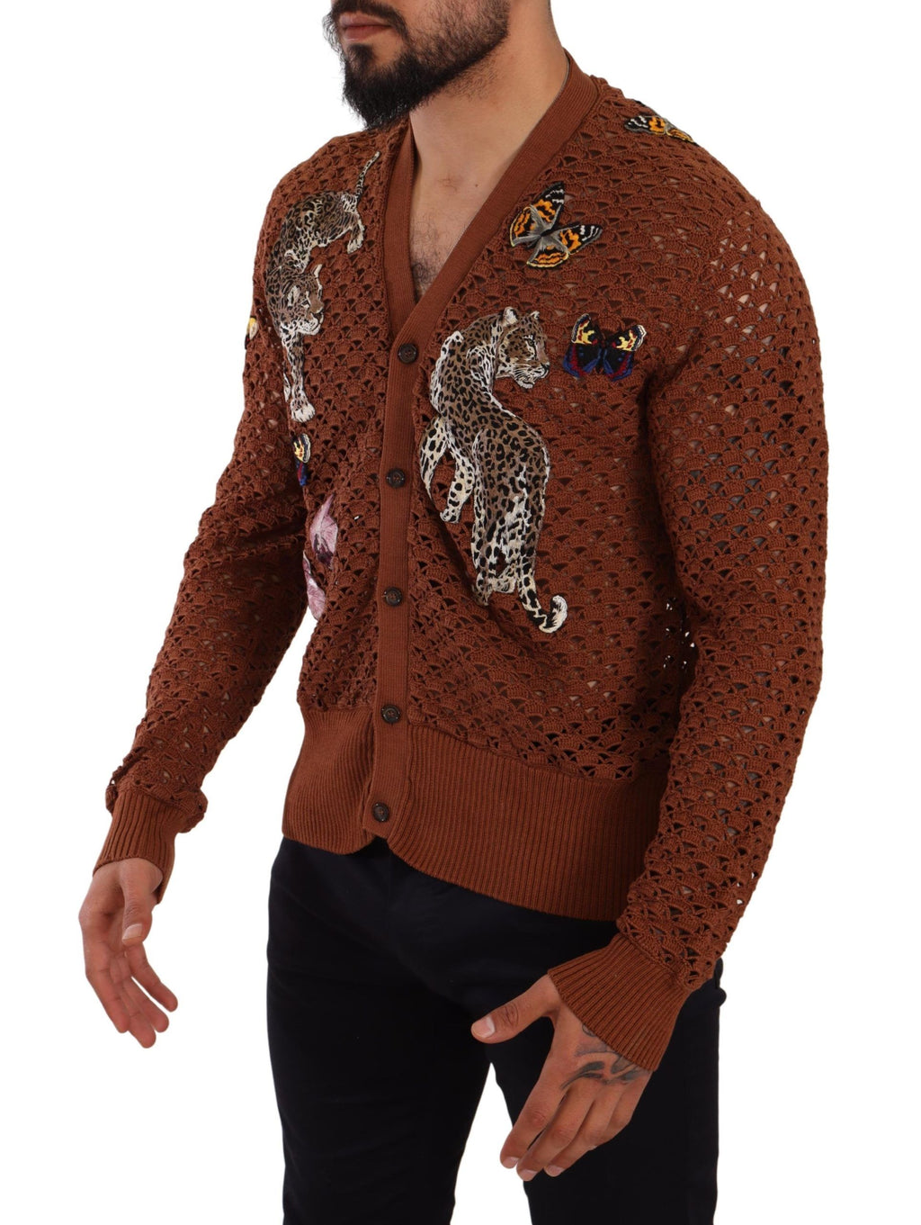 Dolce & Gabbana Brown Cardigan for Men alternate view