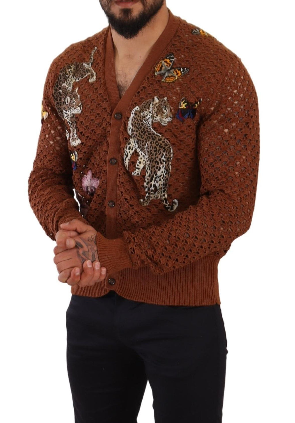 Dolce & Gabbana Brown Cardigan for Men additional view