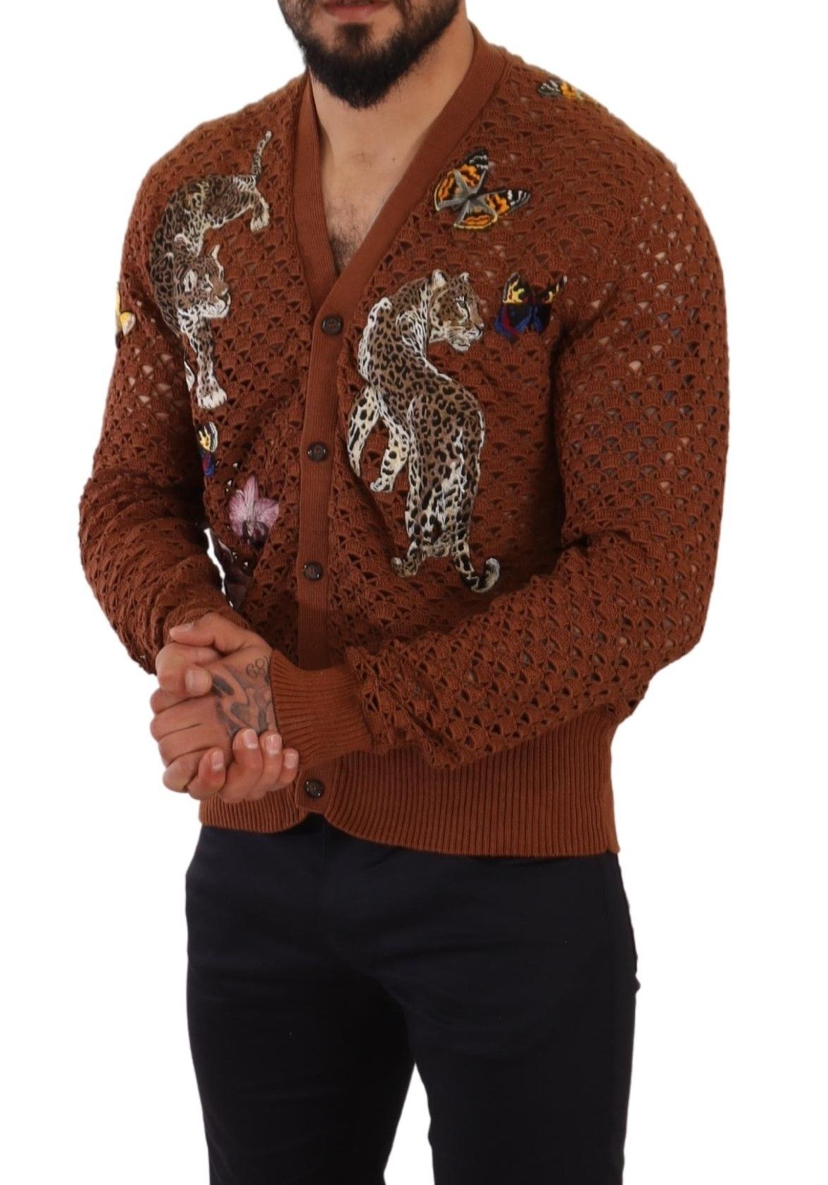 Dolce & Gabbana Brown Cardigan for Men additional view