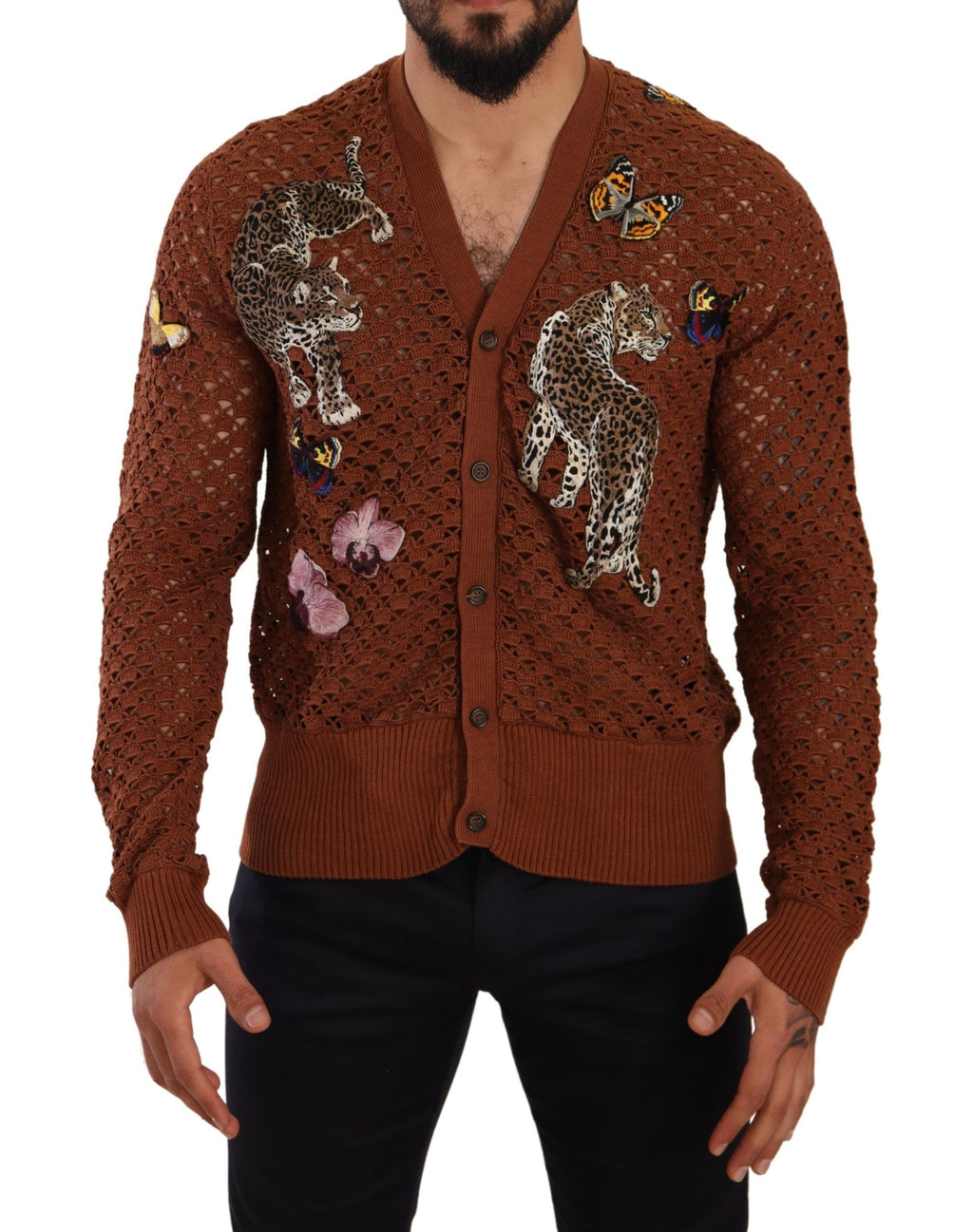 Dolce & Gabbana Brown Cardigan for Men