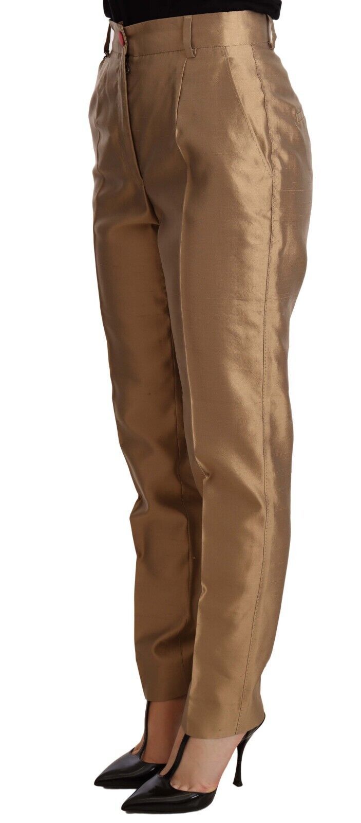 Dolce & Gabbana Gold Casual Pants for Women alternate view