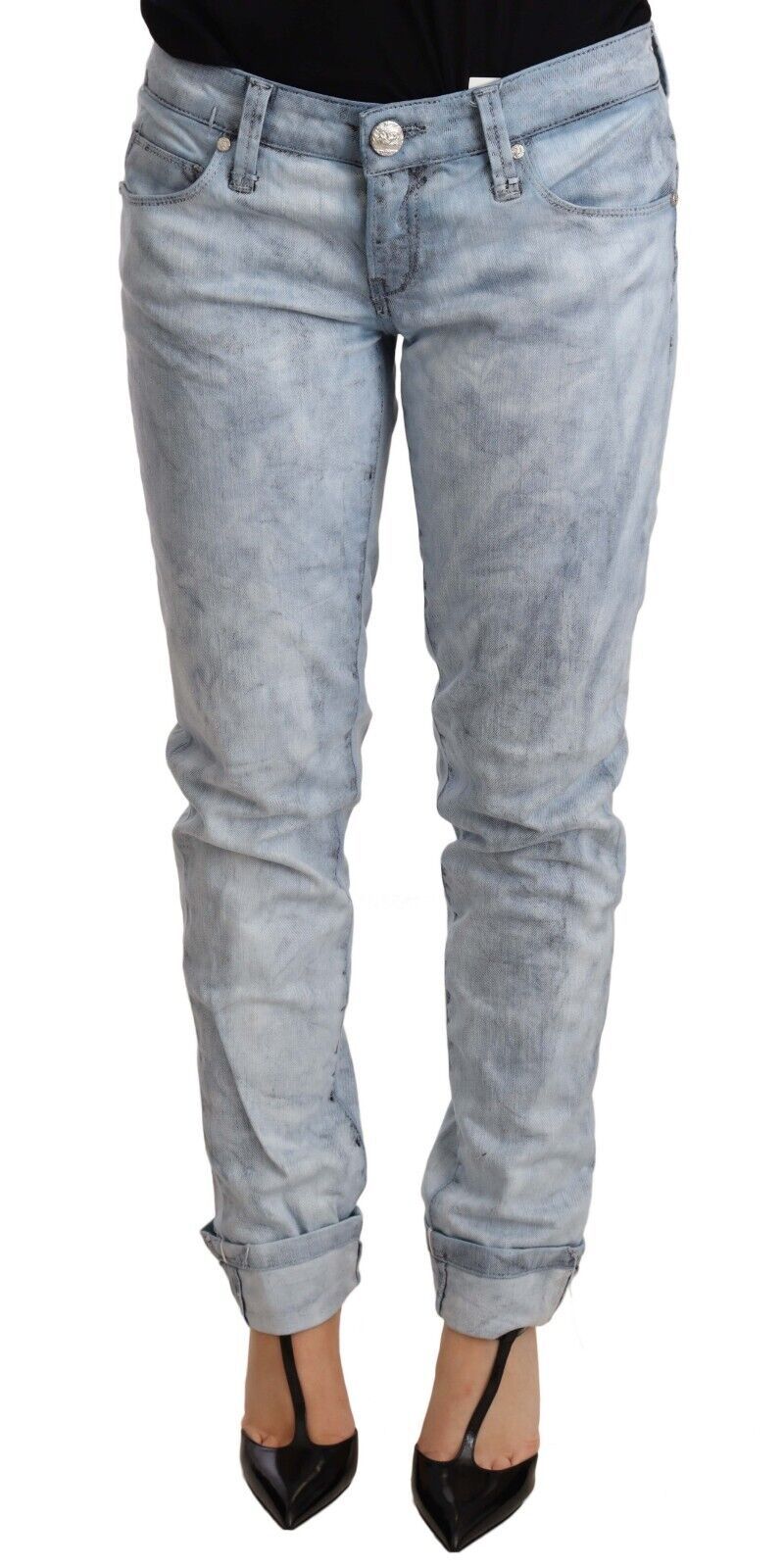 Acht Blue Straight Leg Jeans for Women