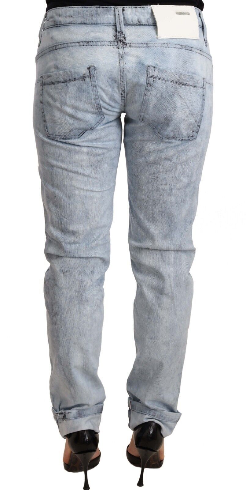 Acht Blue Straight Leg Jeans for Women detail view