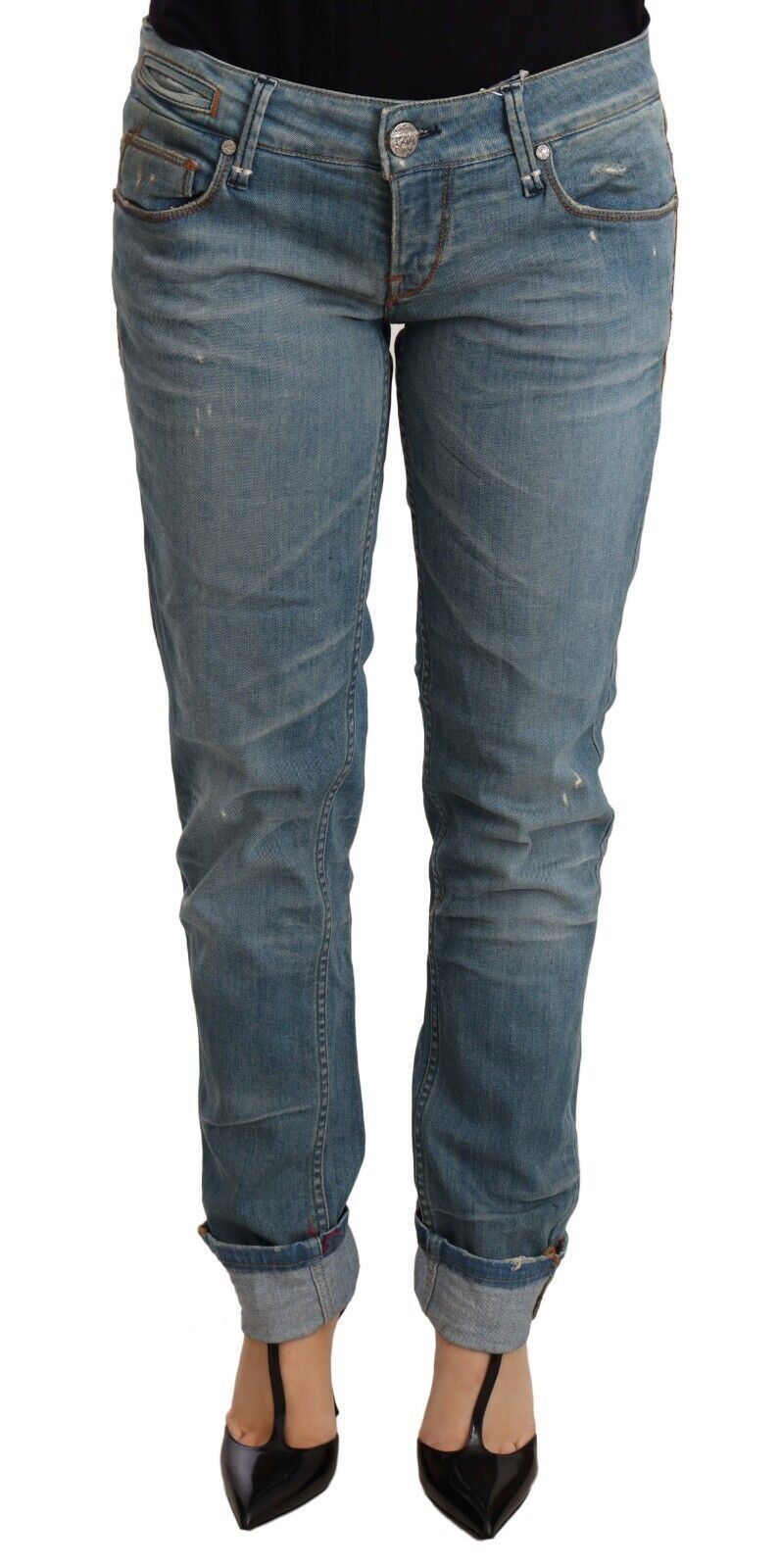 Acht Blue Straight Leg Jeans for Women