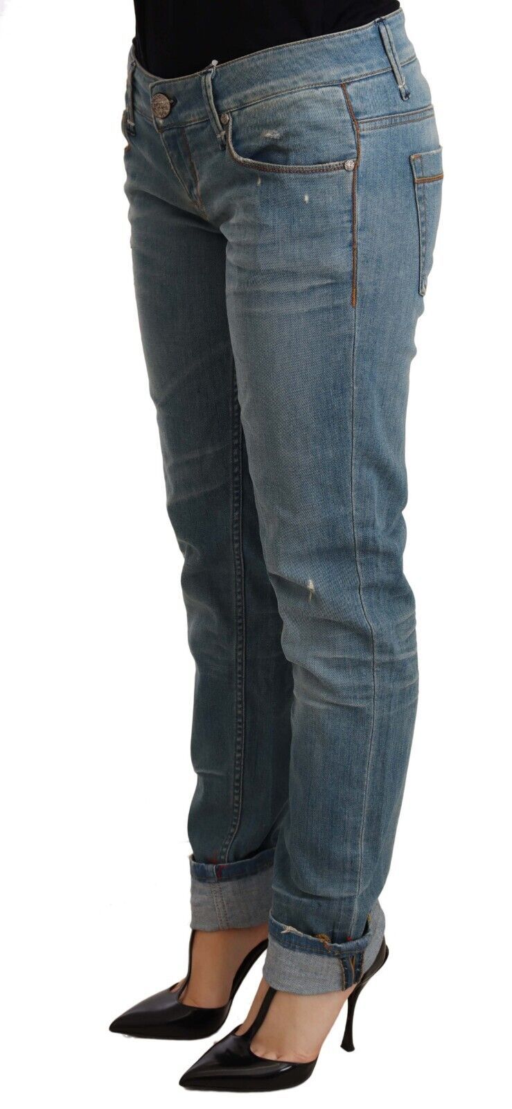 Acht Blue Straight Leg Jeans for Women alternate view