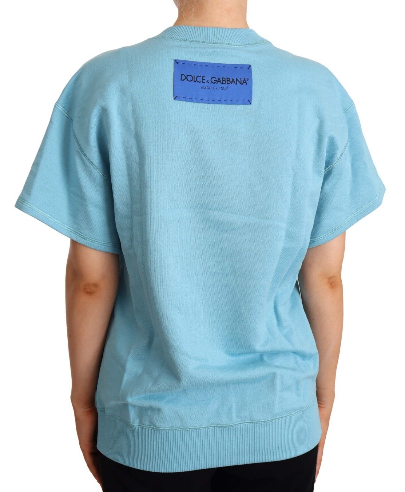 Dolce & Gabbana Blue T-Shirt for Women detail view