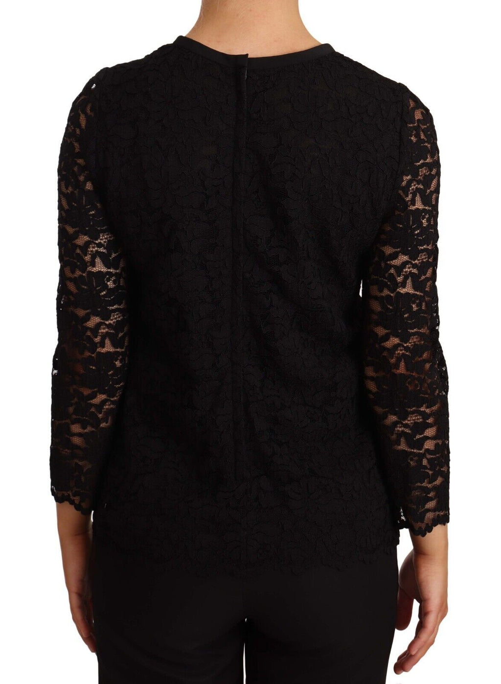 Chemisier Dolce & Gabbana en dentelle florale noire