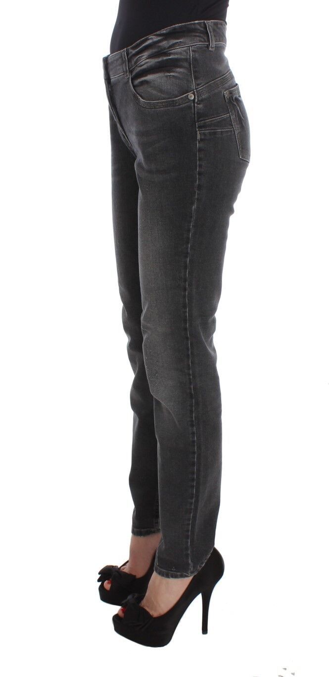 Ermanno Scervino Grey Slim Fit Jeans for Women alternate view