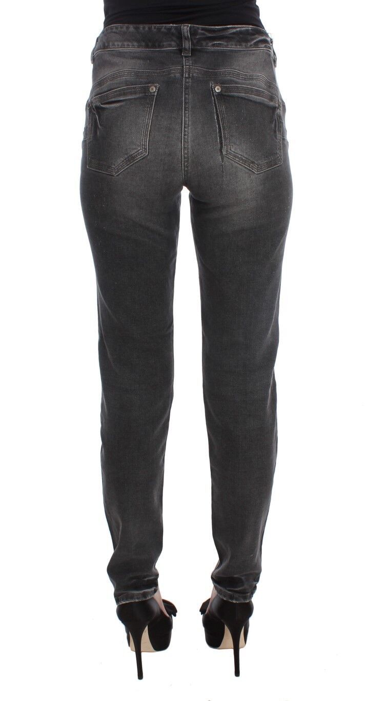 Ermanno Scervino Grey Slim Fit Jeans for Women detail view