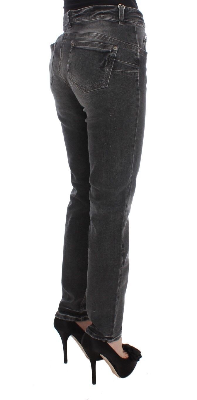 Ermanno Scervino Grey Slim Fit Jeans for Women side view