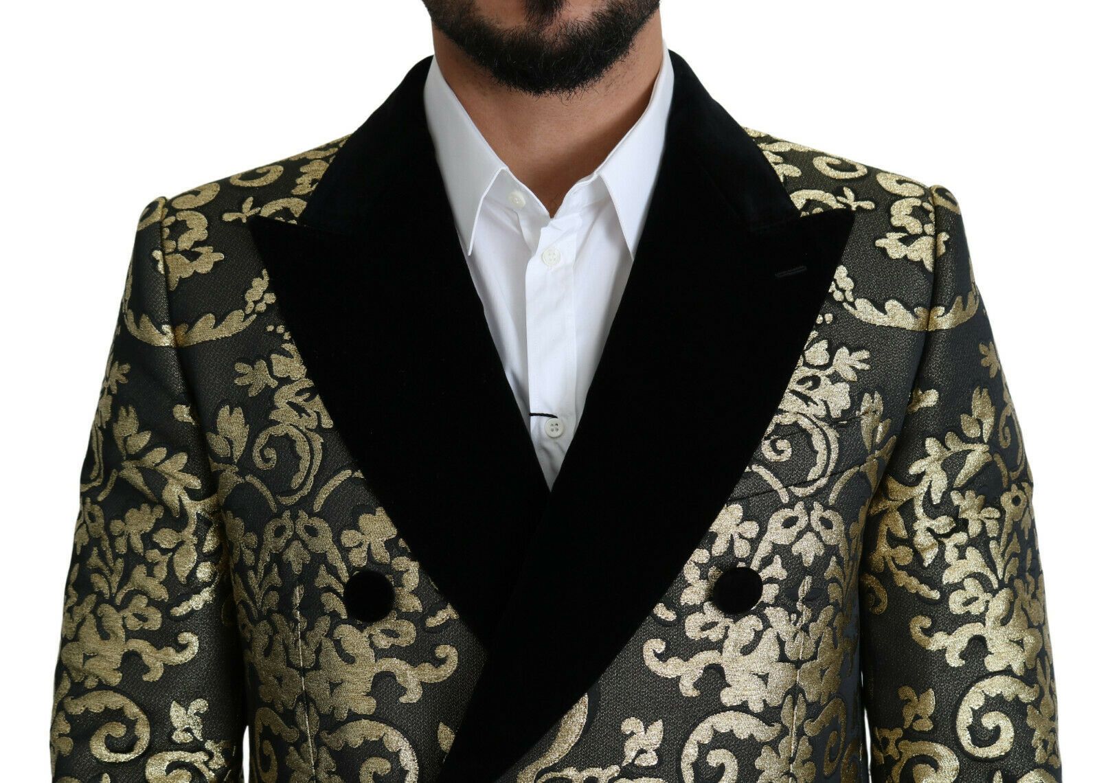 Dolce & Gabbana Black Coat for Men side view
