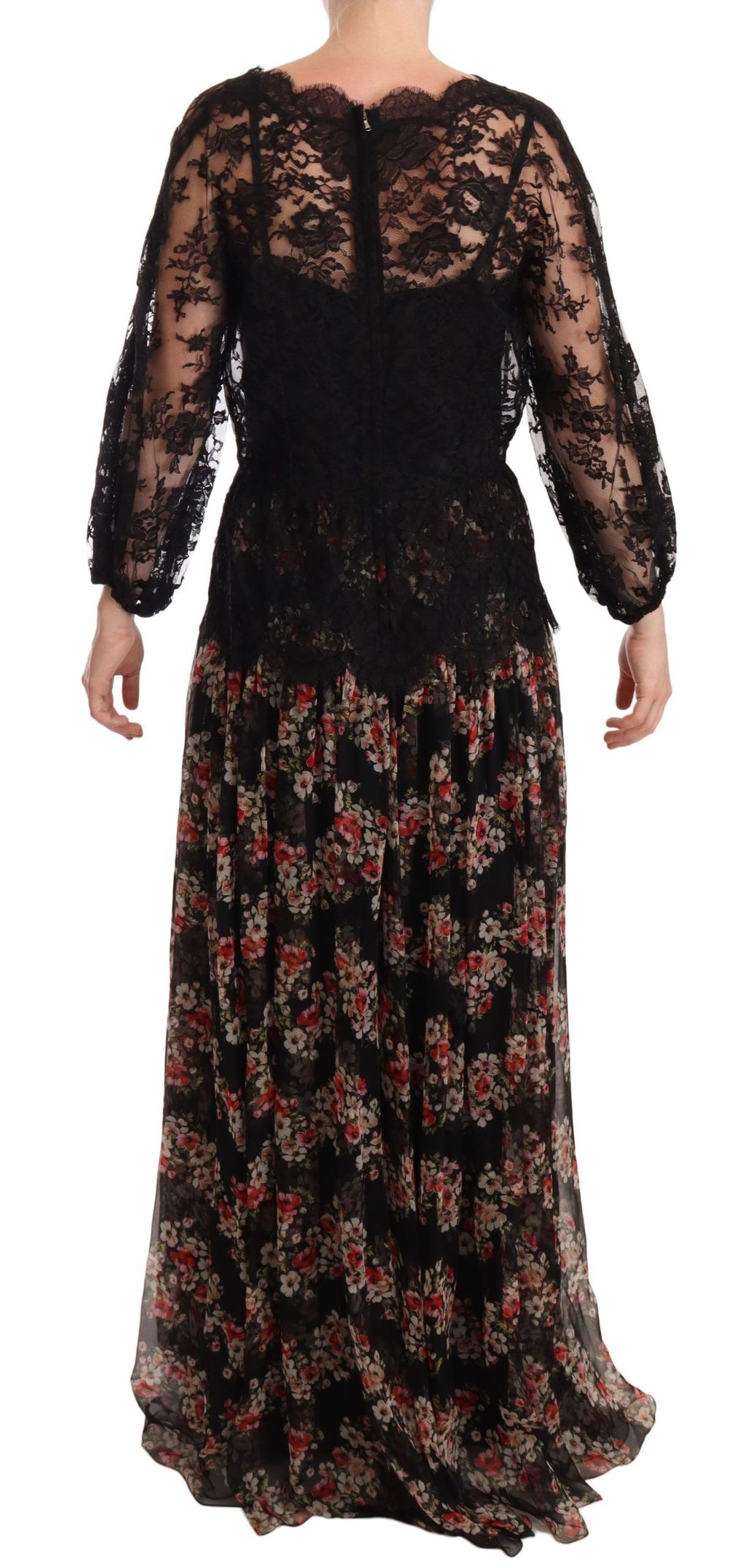 Dolce & Gabbana Black Long Dress for Women detail view