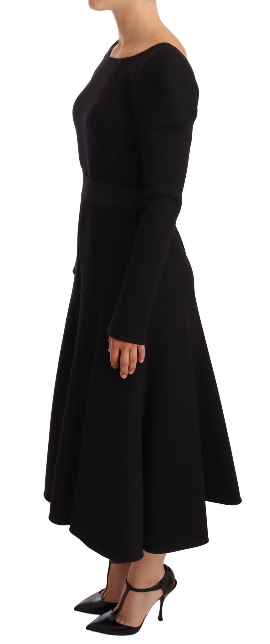 Dolce & Gabbana Black Long Dress for Women side view