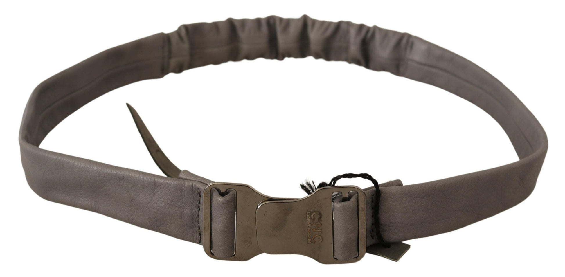 Costume National Grey High Waist Belts for Women detail view