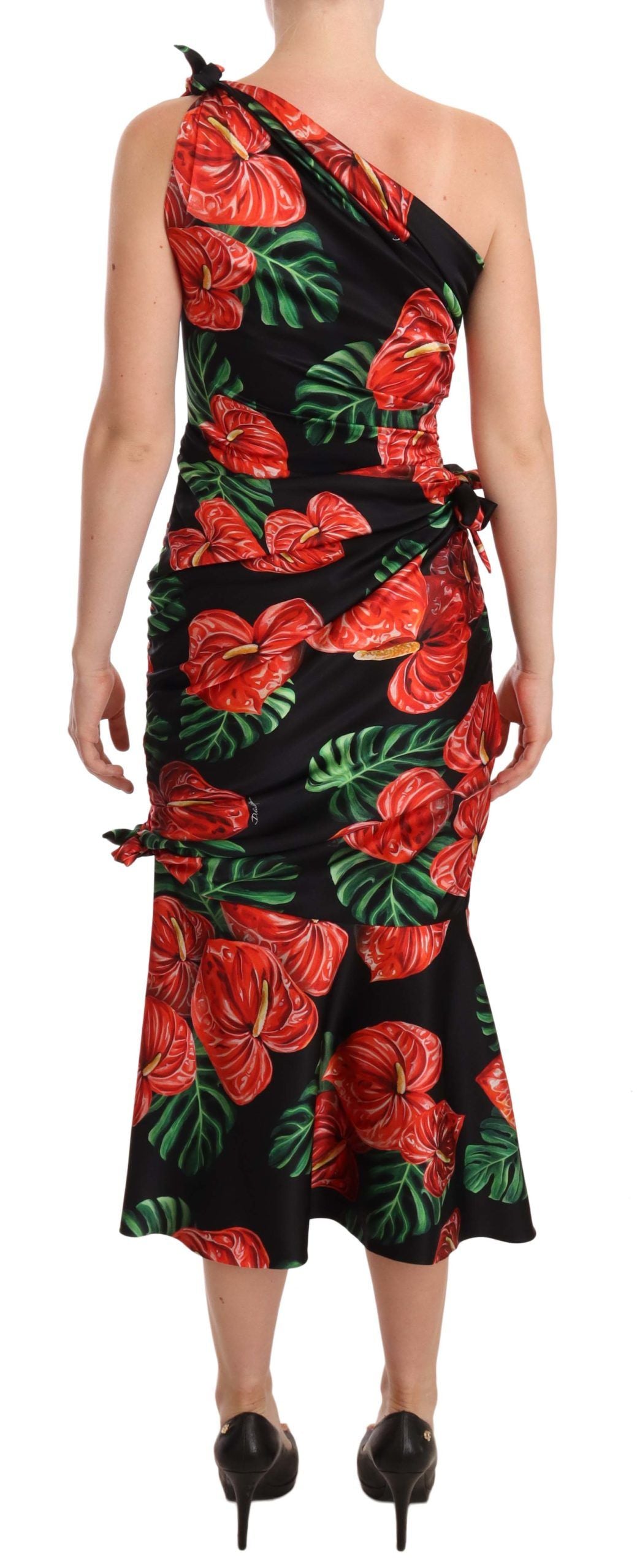 Dolce & Gabbana Black Midi Dress for Women detail view