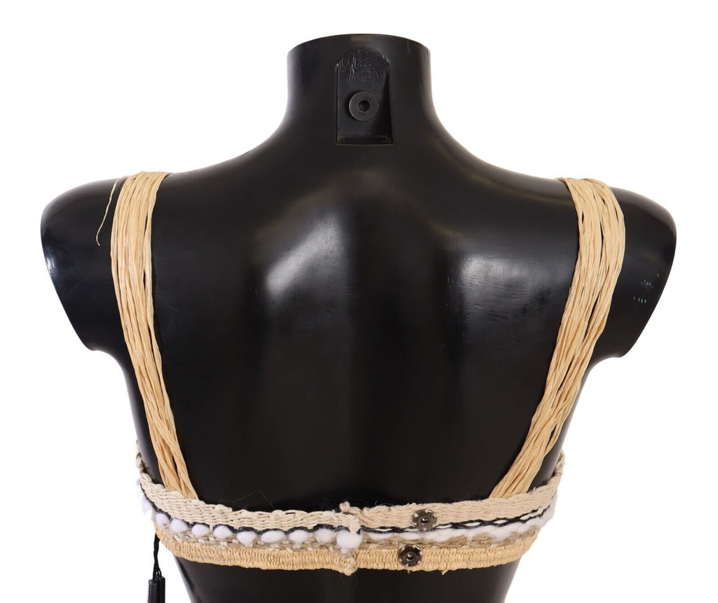 Dolce & Gabbana Beige Sleeveless T-Shirt for Women detail view