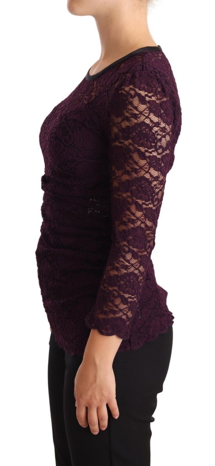Dolce & Gabbana Purple Long Sleeve T-Shirt for Women alternate view