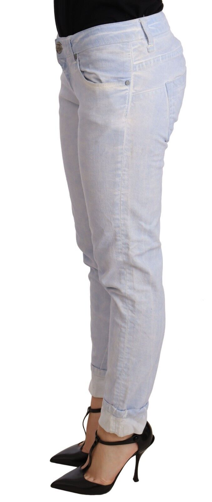 Acht Blue Skinny Jeans for Women alternate view