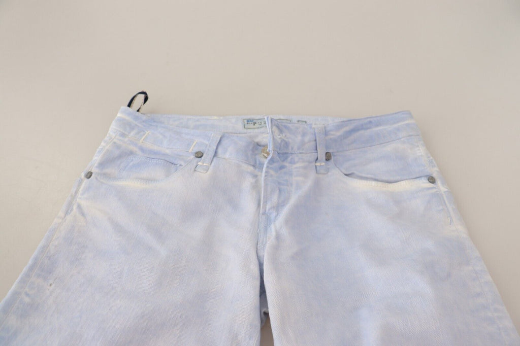 Acht Blue Skinny Jeans for Women side view