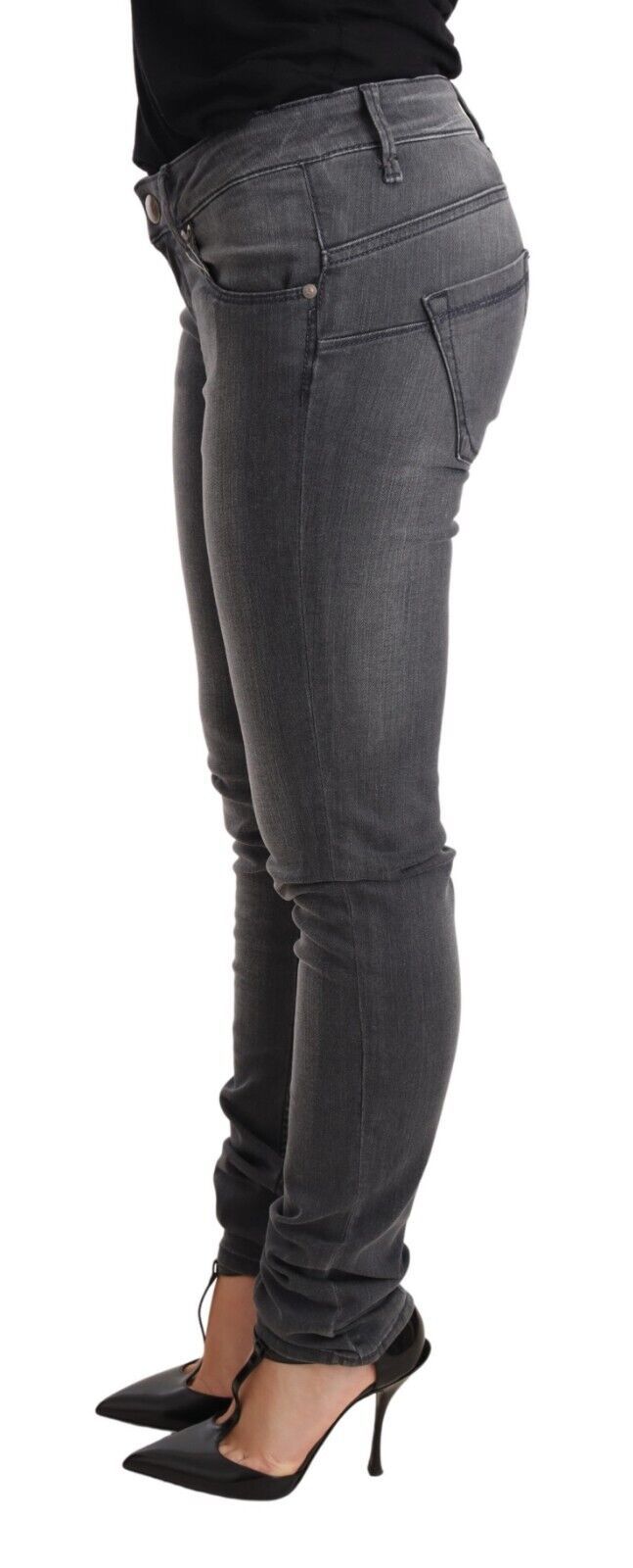 Acht Grey Slim Fit Jeans for Women alternate view