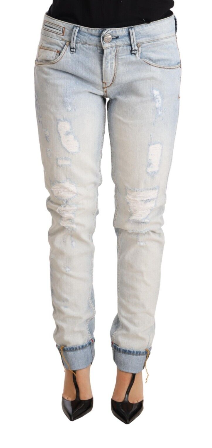 Acht Blue Straight Leg Jeans for Women