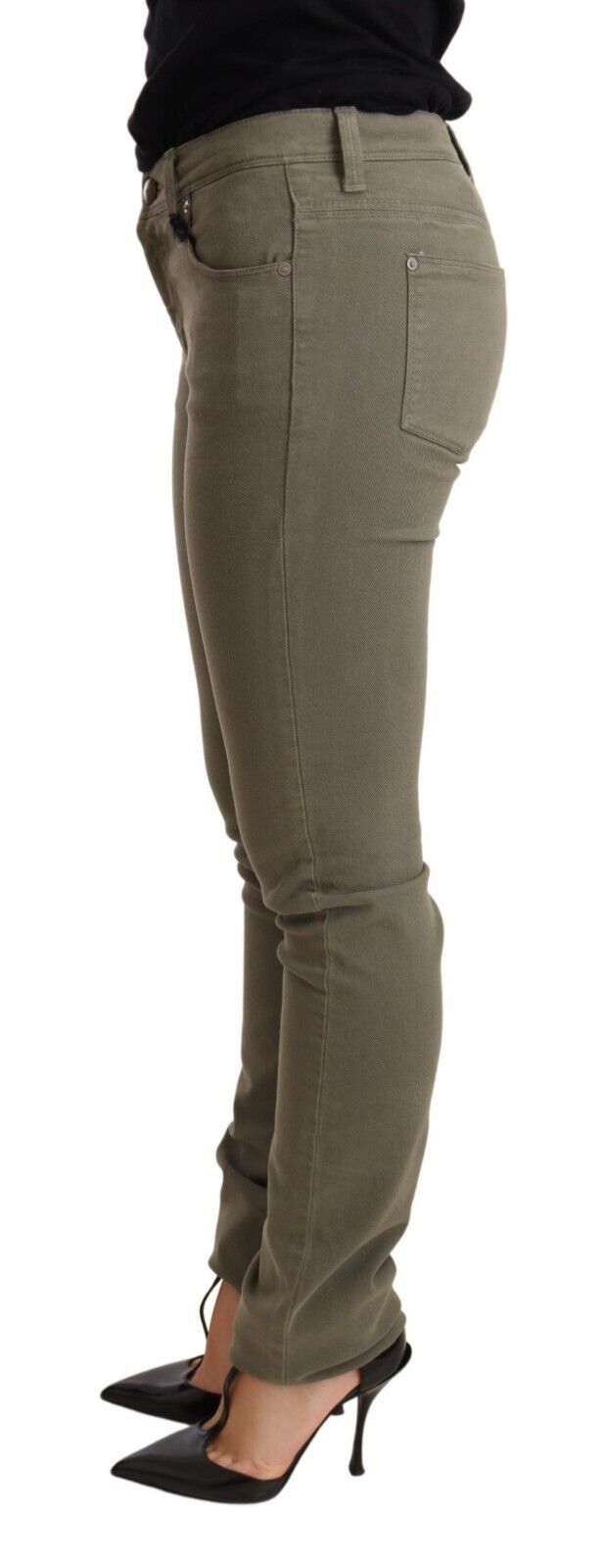 Ermanno Scervino Green Skinny Jeans for Women alternate view