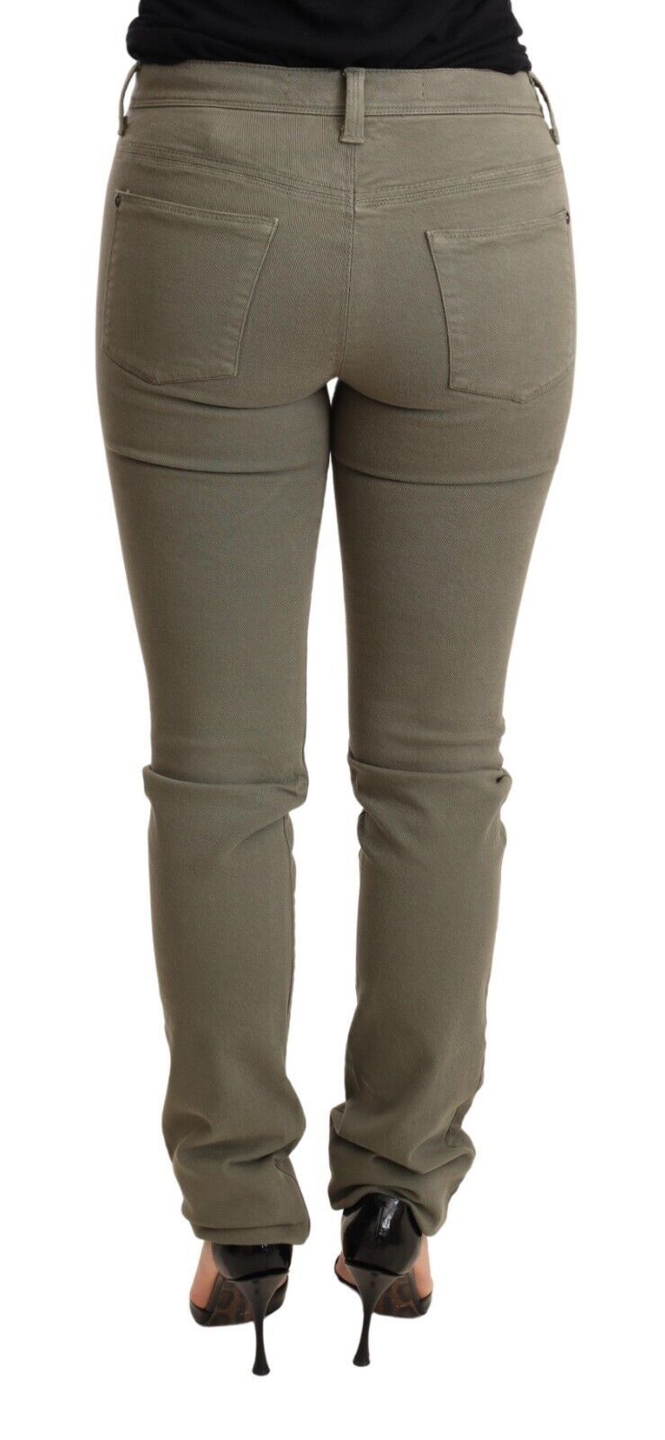 Ermanno Scervino Green Skinny Jeans for Women detail view