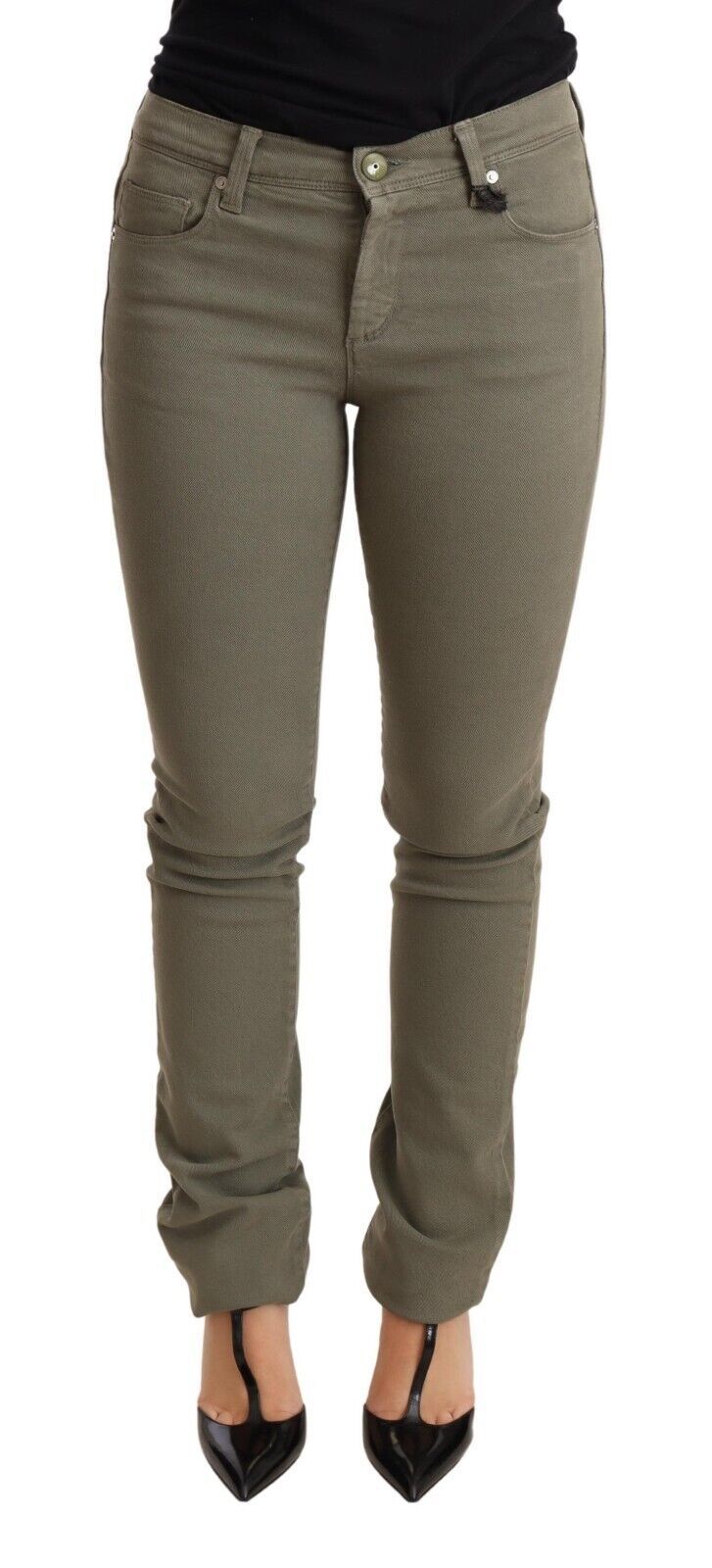Ermanno Scervino Green Skinny Jeans for Women