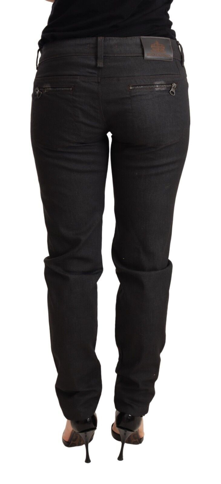 Ermanno Scervino Black Skinny Jeans for Women detail view