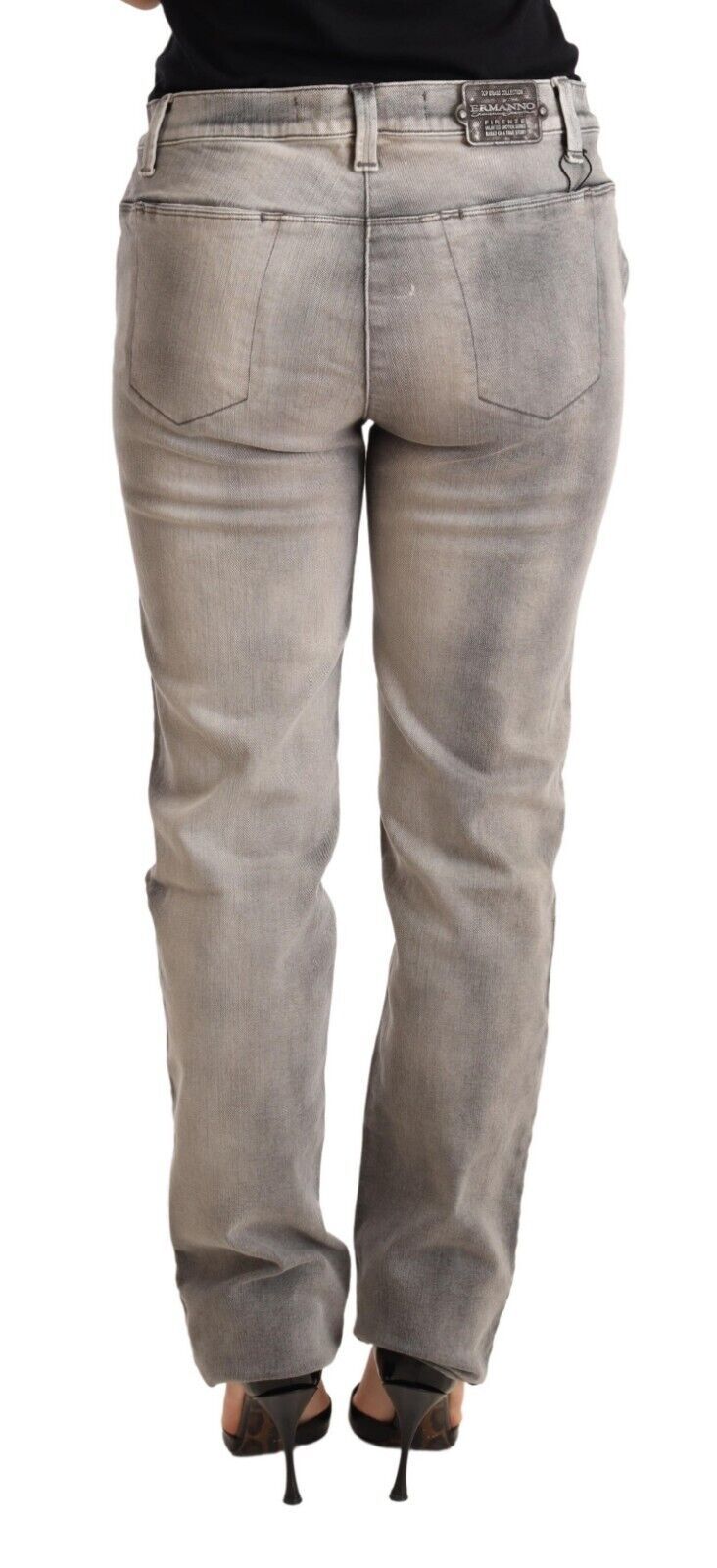 Ermanno Scervino Grey Skinny Jeans for Women detail view