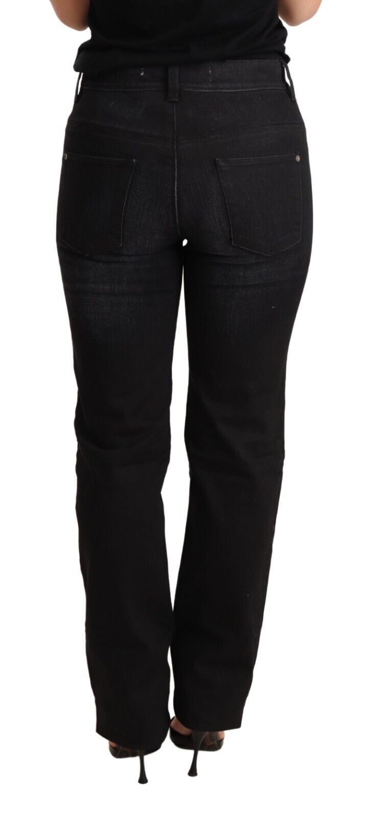 Ermanno Scervino Black Straight Leg Jeans for Women alternate view