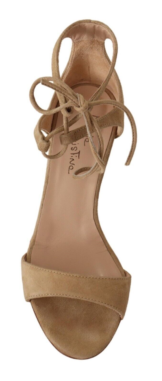 Maria Christina Beige Mid Heel for Women side view